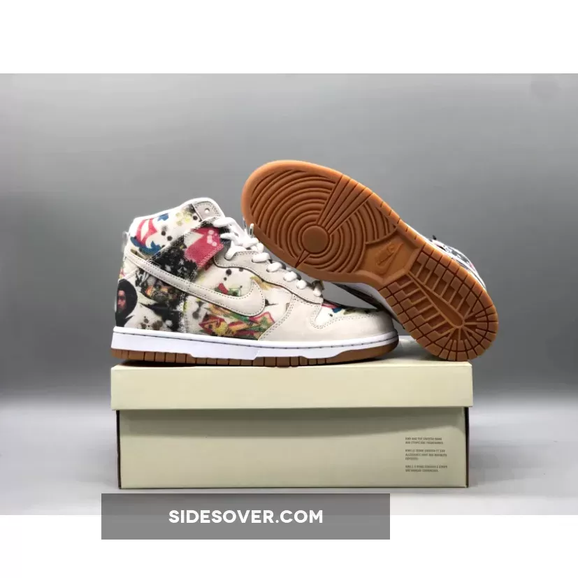 Rammellzee Supreme Dunk / Supreme x Nike SB Dunk High Rammellzee White Multi-Color FD8779-100