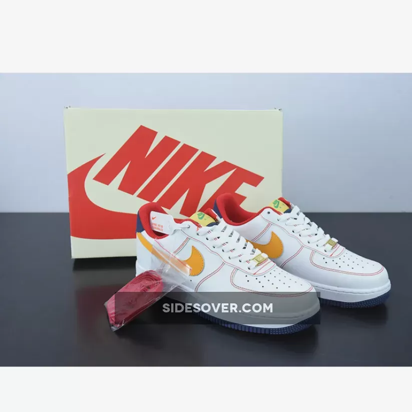 Custom Nike Air Force 1 Low White Red Yellow 1675864216 Restock