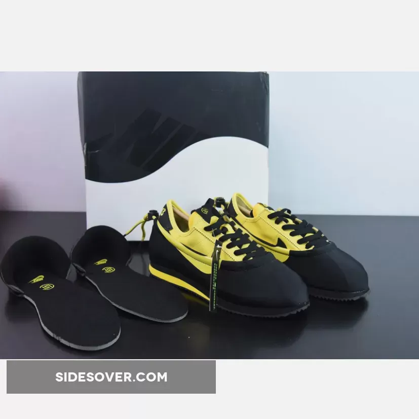 CLOT x Nike Cortez 'Bruce Lee' Black/Varsity Maize #clot cortez nike