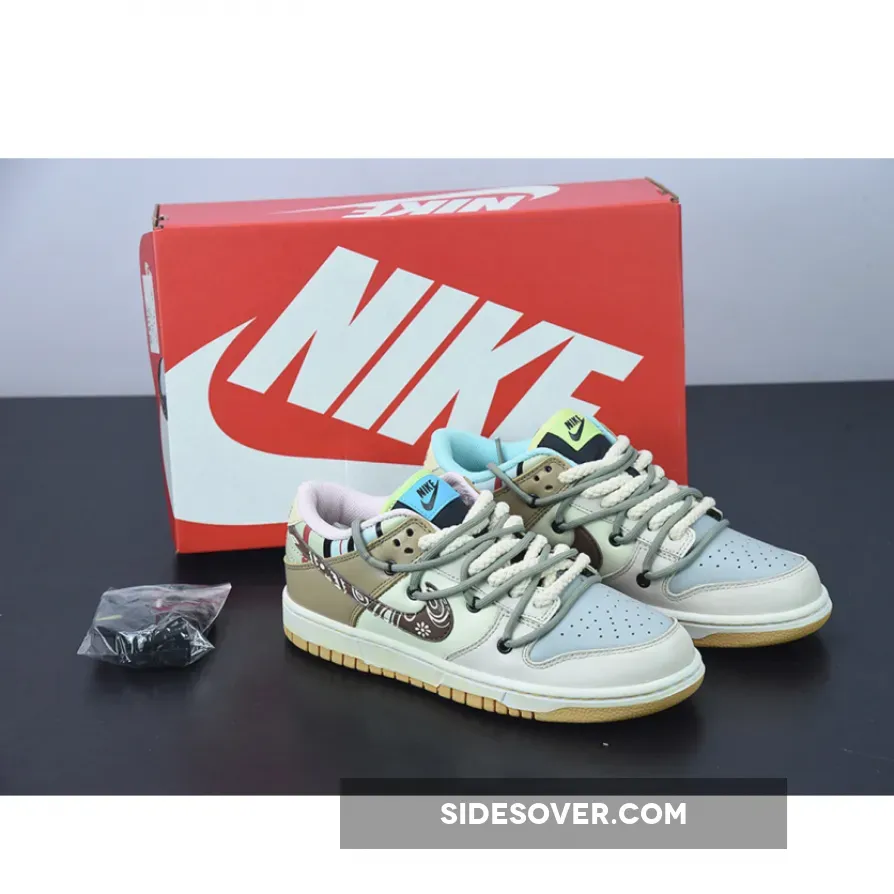 Brown And White Dunks / Nike SB Dunk Low Prm 'Cashew Nut Flower' Beige Brown White 1675865128