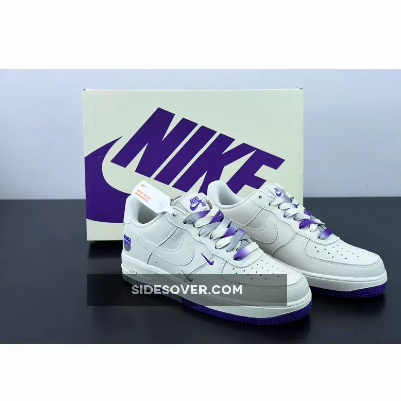 Custom Nike Air Force 1 'Kings' White Purple 1675864761 Restock