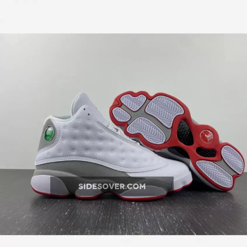 Jordan Retro 13 Wolf Grey / Air Jordan 13 White/True Red-Wolf Grey 414571-160