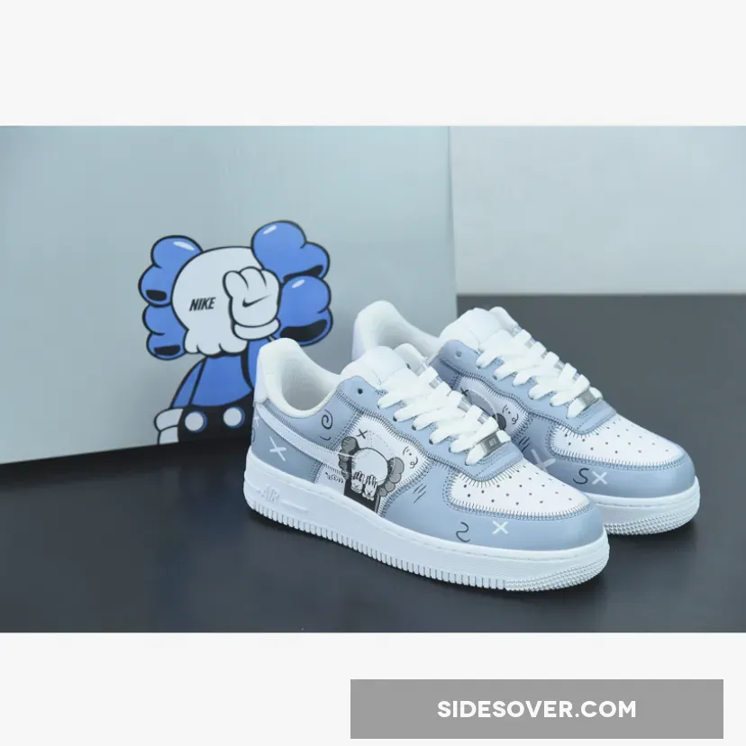 x Kaws Nike Air Force 1 Low Blue White, Air Force 1 Kaws 1675866462