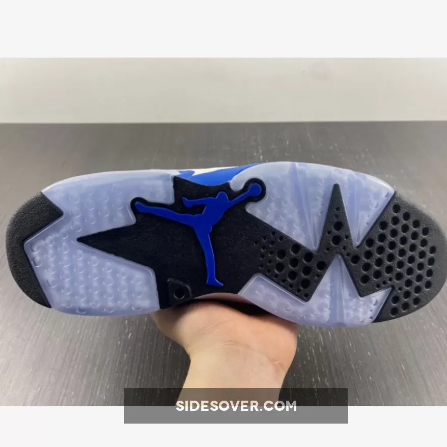 Air Jordan 6 White/Sport Blue-Black 384664-107 Restock