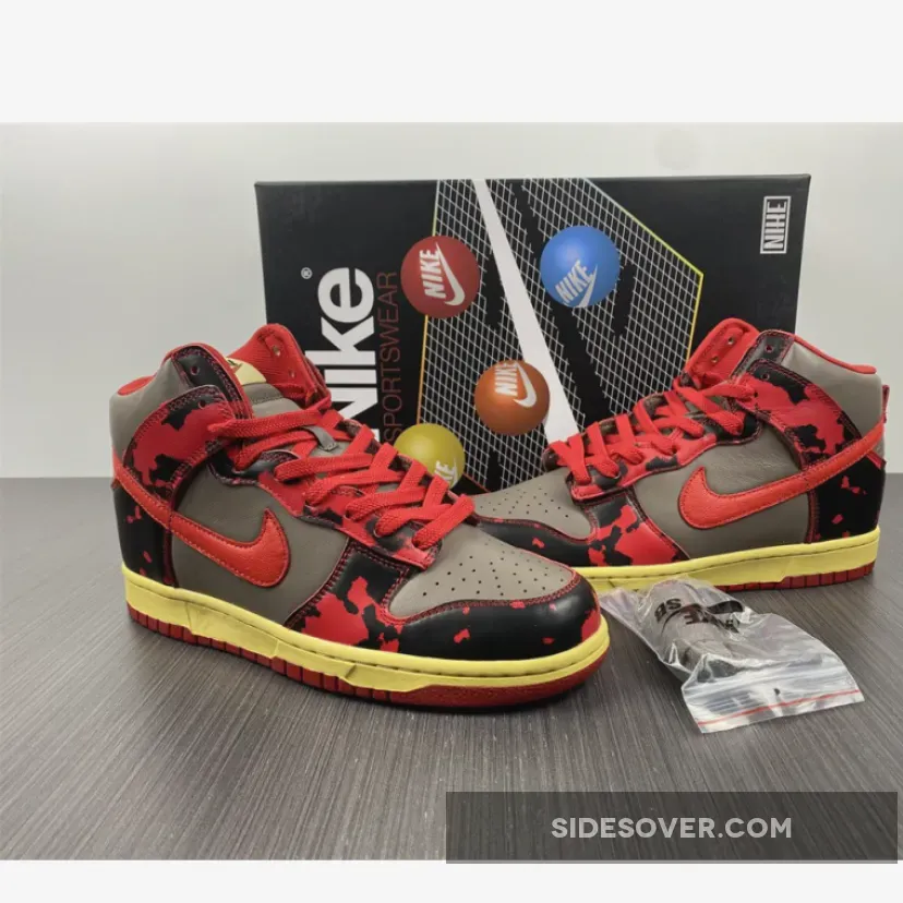 Nike Dunk High 1985 'Red Acid Wash' DD9404-600 / dunk high 1985 sp