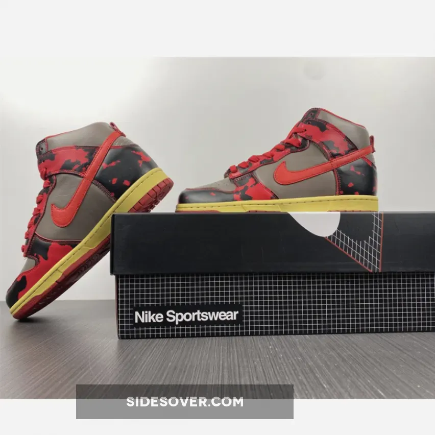 Nike Dunk High 1985 'Red Acid Wash' DD9404-600 / dunk high 1985 sp