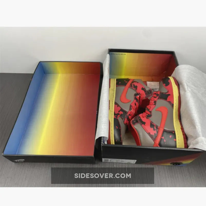 Nike Dunk High 1985 'Red Acid Wash' DD9404-600 / dunk high 1985 sp