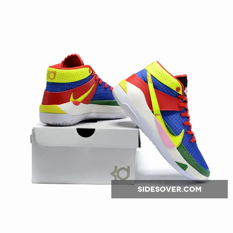 Nike KD 13 'NY vs NY' Blue Red Green Volt / green kd's
