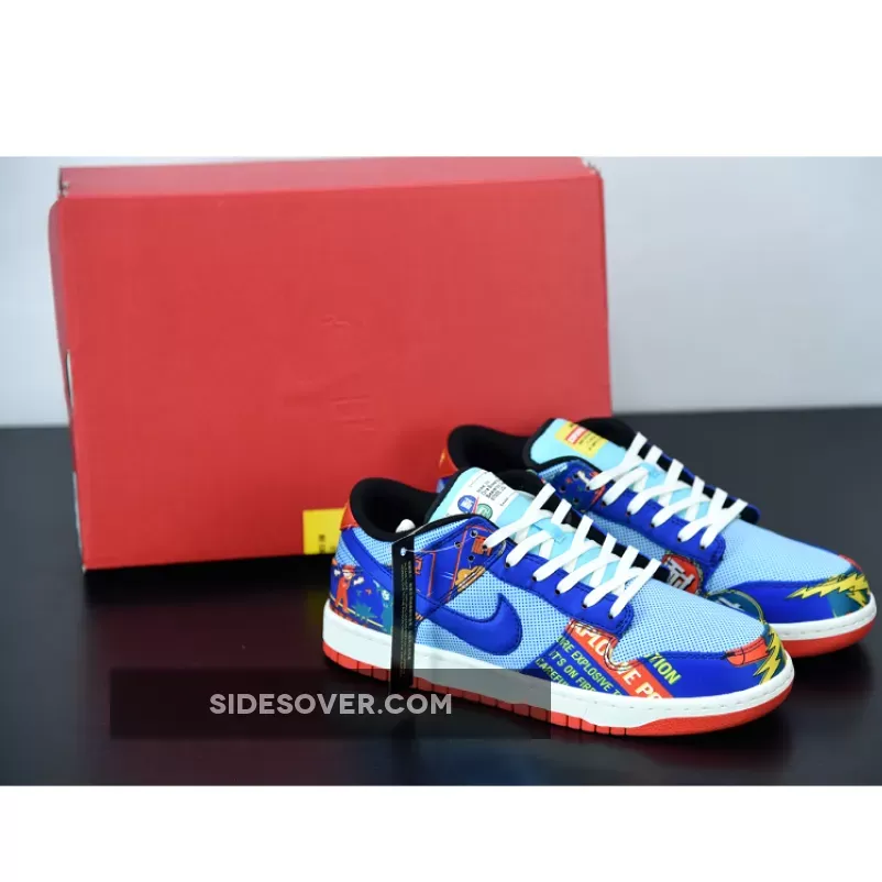 Nike Dunk Low CNY "Firecracker" Copa/Hyper Blue-Chile Red-Sail