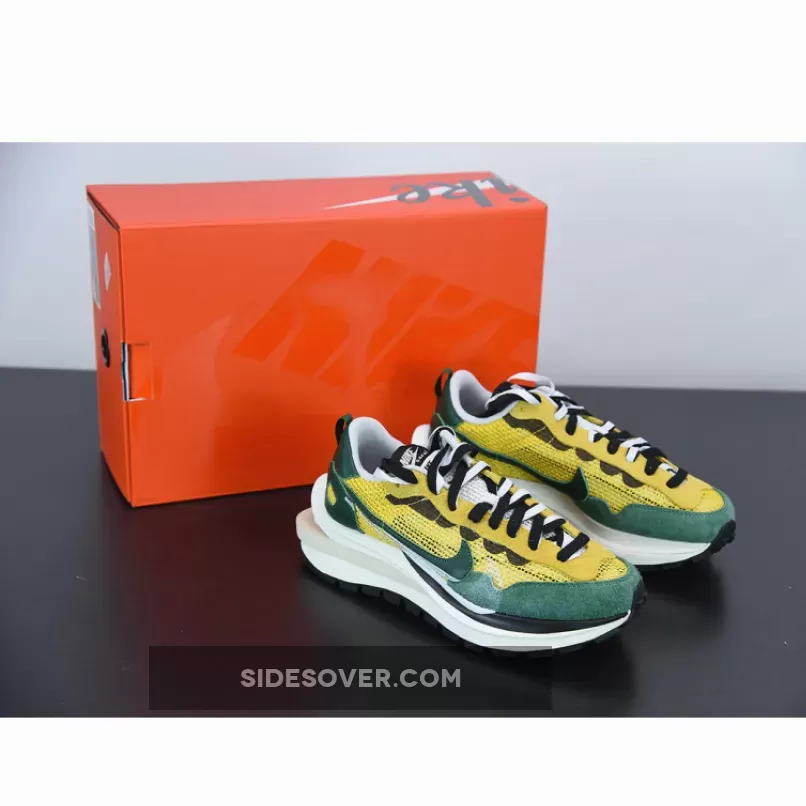 Sacai x Nike VaporWaffle Tour Yellow/Stadium Green-Sail / nike sacai green