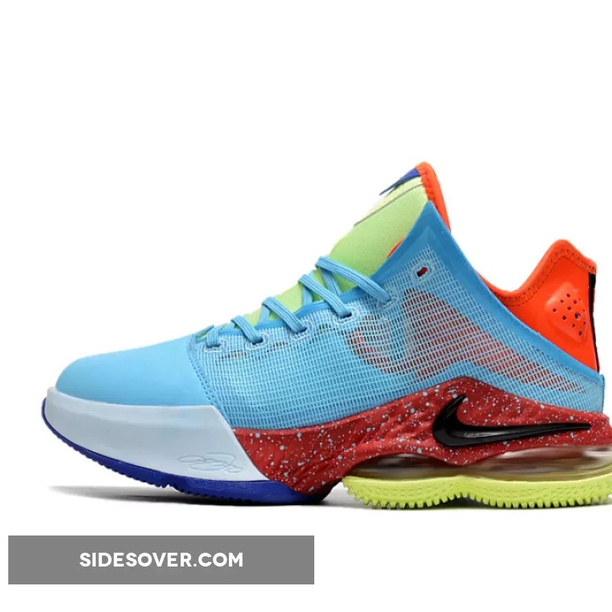 Nike LeBron 19 Low Blue Chill/Black-Light Crimson DO9829-400 / lebron 19 low blue chill