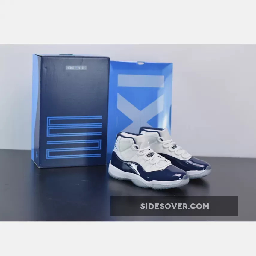Air Jordan 11 Retro 'Win Like '82' White/Midnight Navy-University Blue / jordan 11 retro university blue