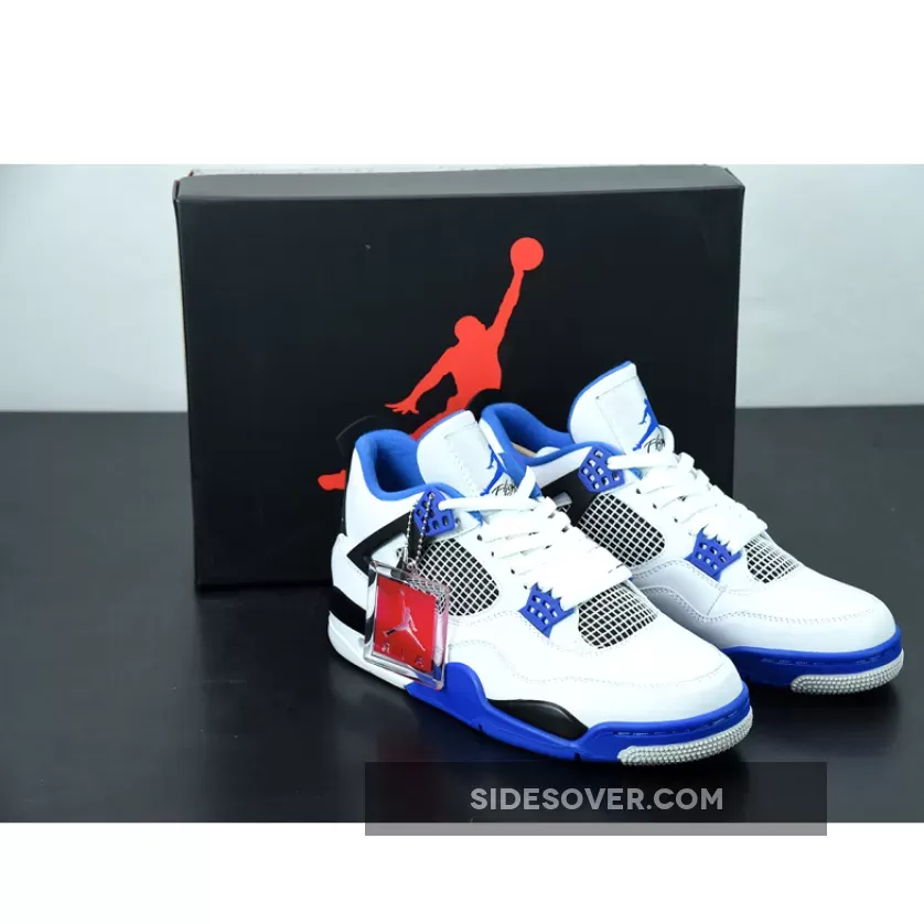 Air Jordan Retro Motorsports Air Jordan 4 'Motorsports' White/Game Royal-Black 308497-117
