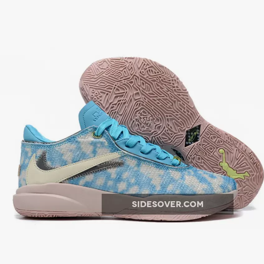 Nike LeBron 20 'All-Star' Blue Lightning/Coconut Milk-Iron Grey DV1191-400 / lebron all star