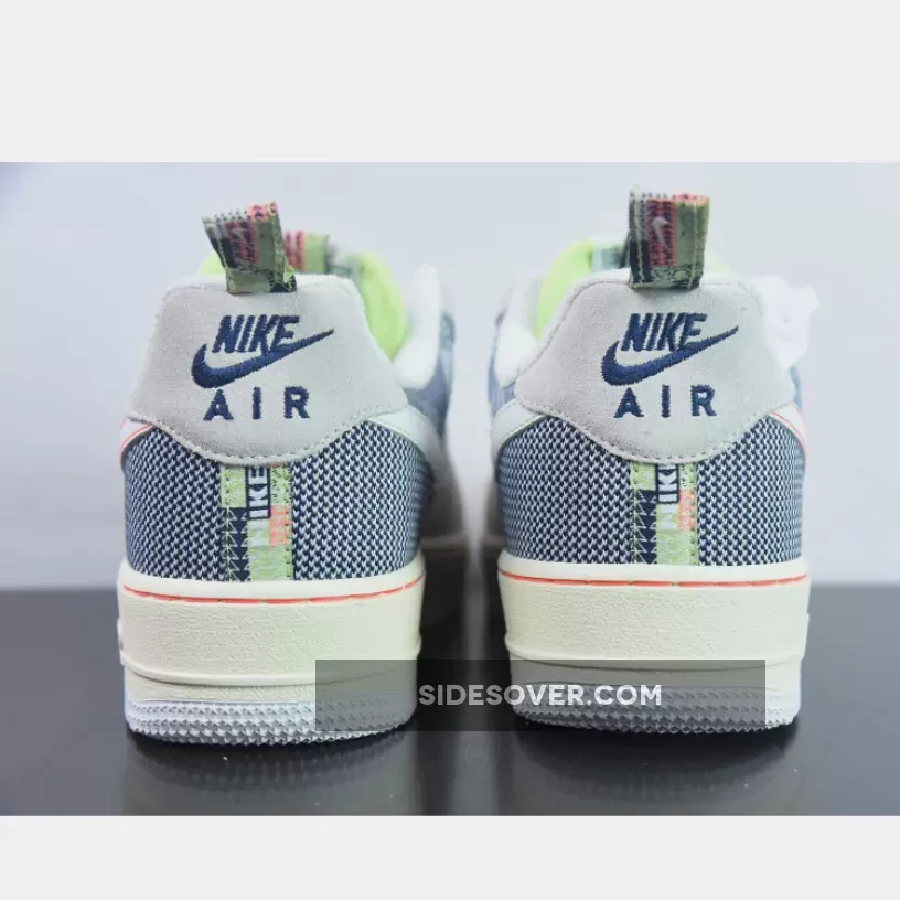 Nike Air Force 1 Low Sashiko Navy Grey New Arrival FB1854-111