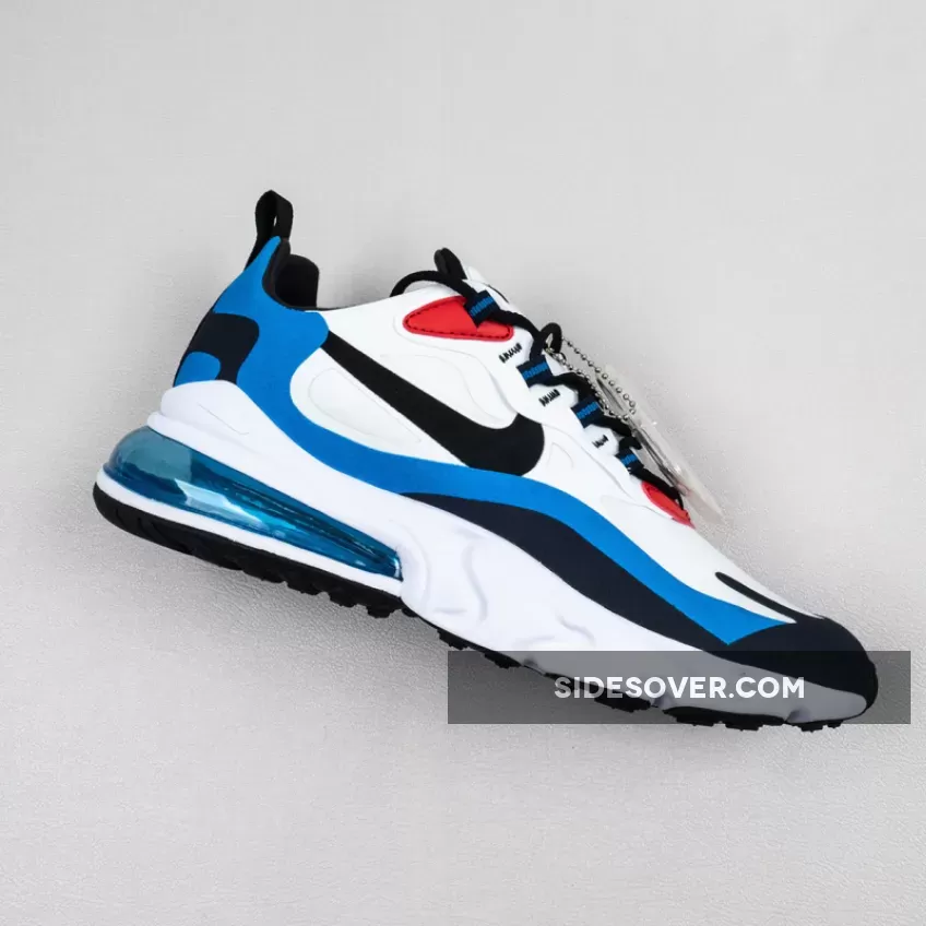 Nike Air Max 270 React White/Photo Blue-University Red