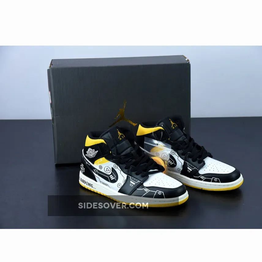 Air Jordan 1 Mid OG 'Video Game' Black White Yellow Jordan 1 Green White Yellow 1675865224
