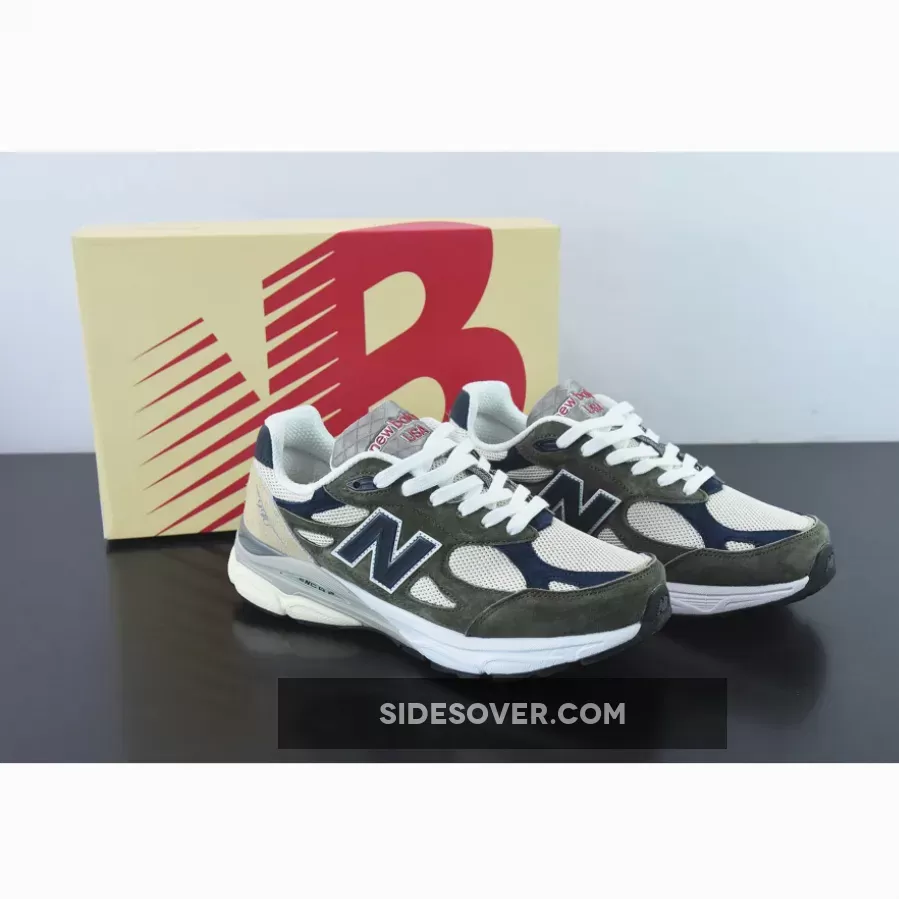New Balance 990v3 Olive Navy Grey M990TO3 / new balance 990v3 - olive