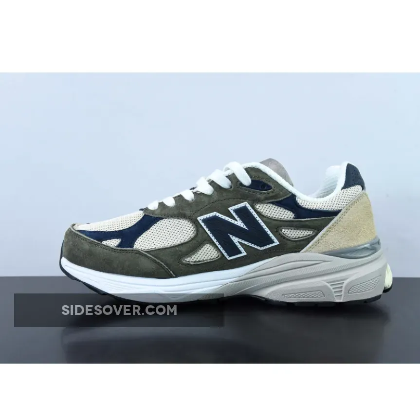 New Balance 990v3 Olive Navy Grey M990TO3 / new balance 990v3 - olive