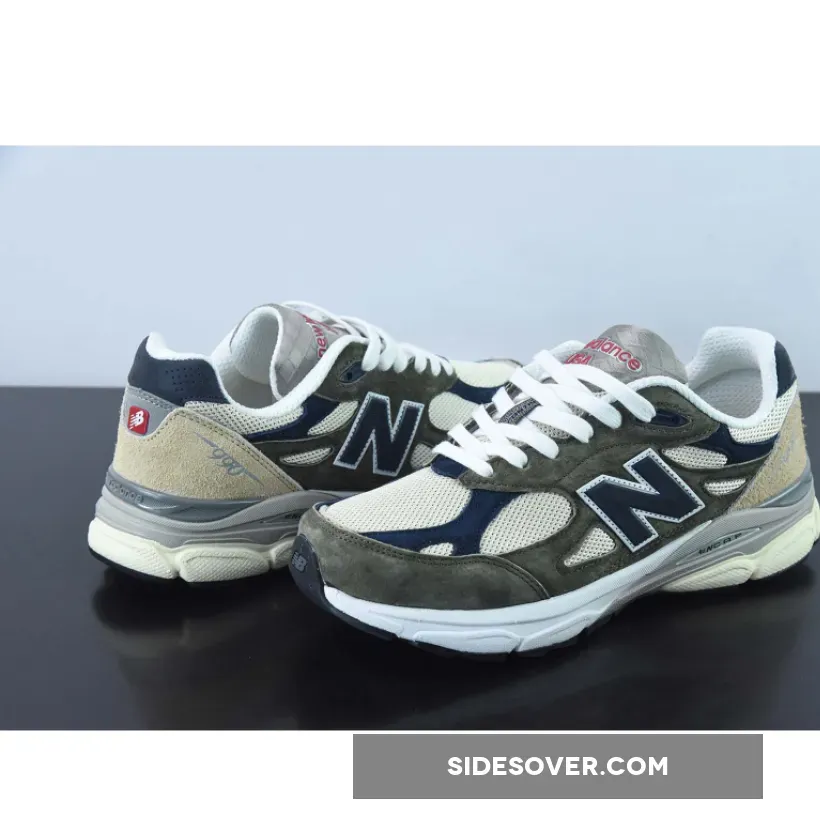 New Balance 990v3 Olive Navy Grey M990TO3 / new balance 990v3 - olive