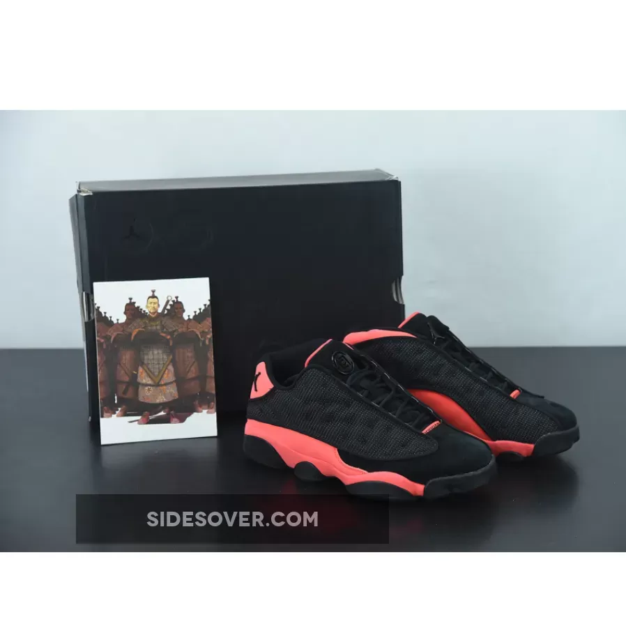 Men’s Clot x Air Jordan 13 Low Black/Infrared 23 / Bred X AT3102-006