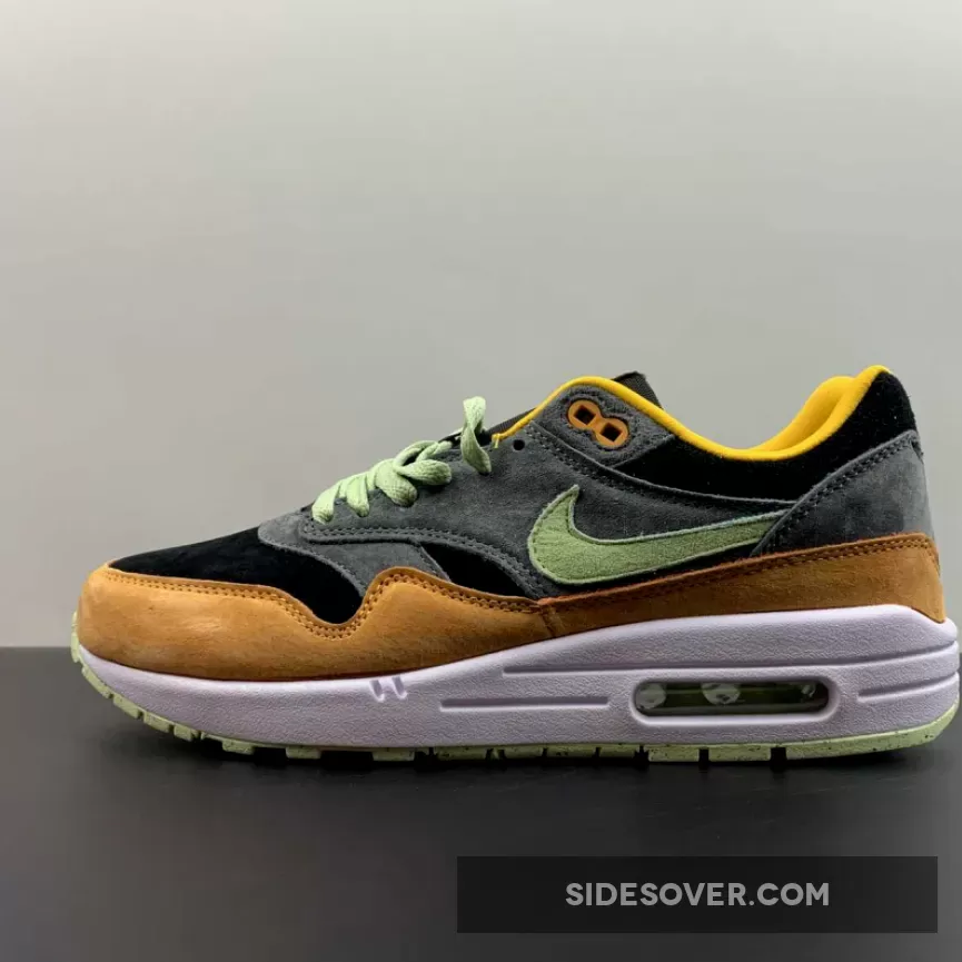 Nike Air Max 1 'Ugly Duckling' Anthracite/Honeydew-Black-Kumquat #air max honey dew