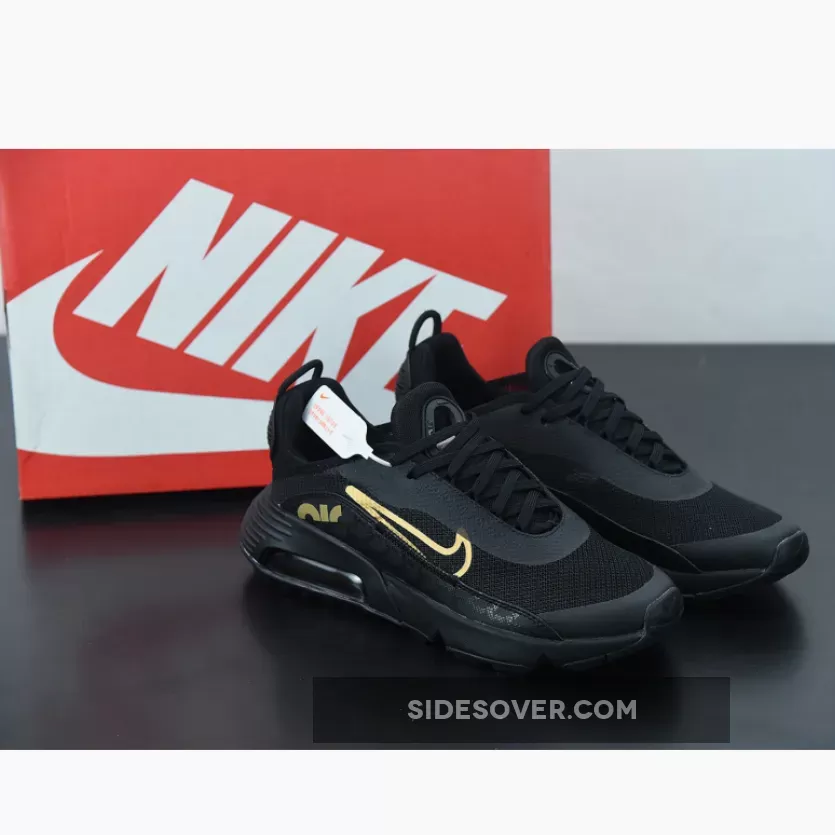 Online Sale Nike Air Max 2090 Black Metallic Gold DC4120-001 1675866477