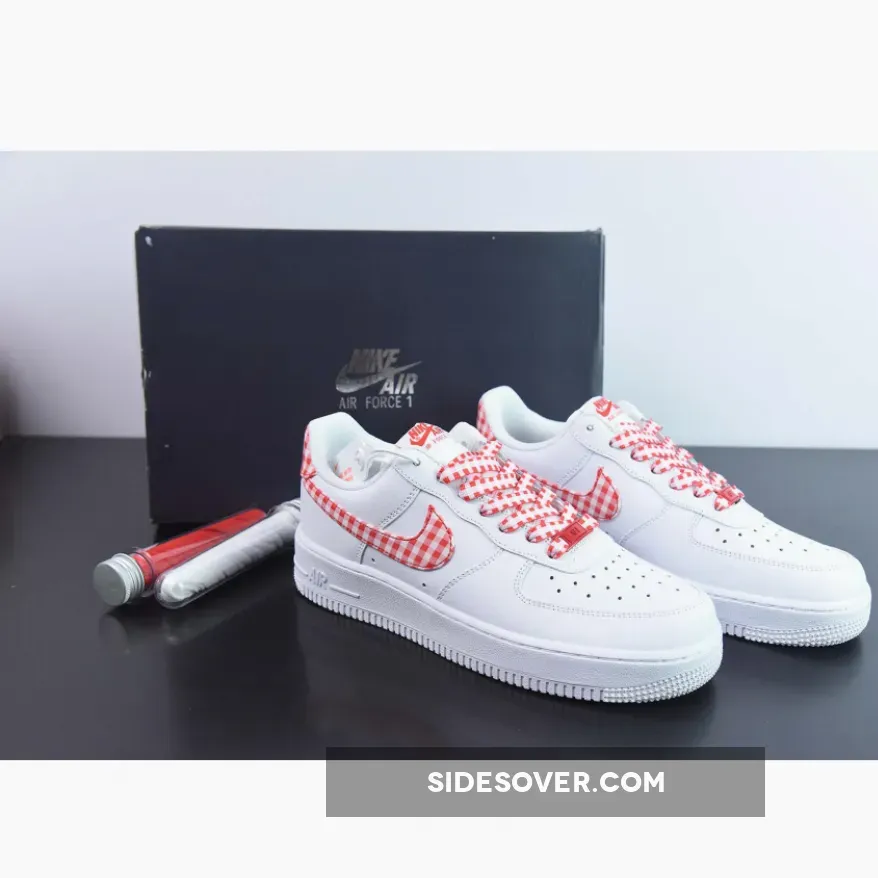 Nike Gingham Shoes / Nike Air Force 1 Low Gingham Plaid Red DZ2784-101