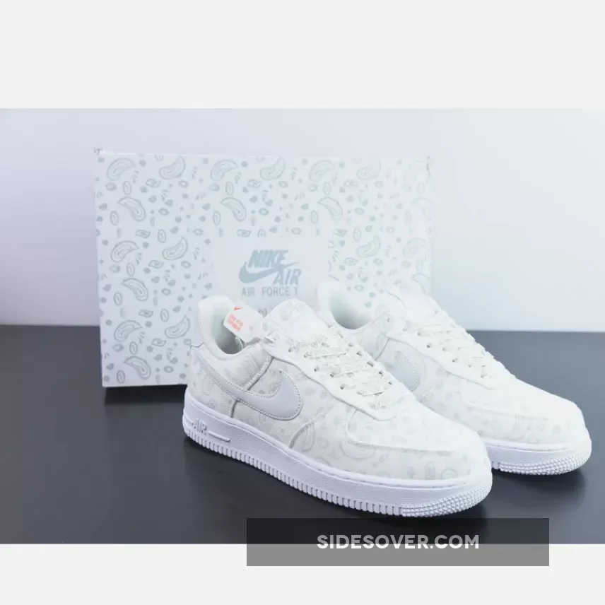 Custom Nike Air Force 1 Low White Paisley Restock 1681275510