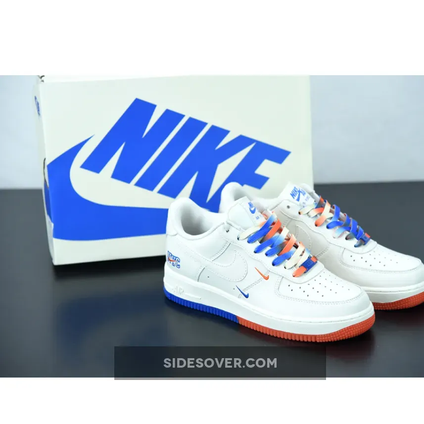 Nike Air Force 1 Low 'NYC' Sail Blue Orange / af1 nyc