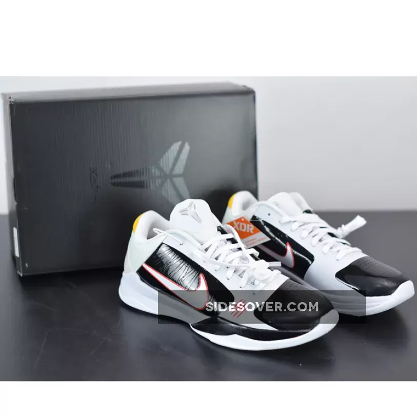 Nike Kobe 5 Protro 'Alternate Bruce Lee' White/Black-Comet Red - kobe black and red