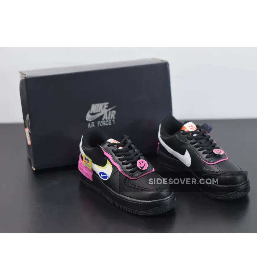 Nike Wmns Air Force 1 Shadow "Cosmic Fuchsia" Black Pink | black pink and purple air force 1