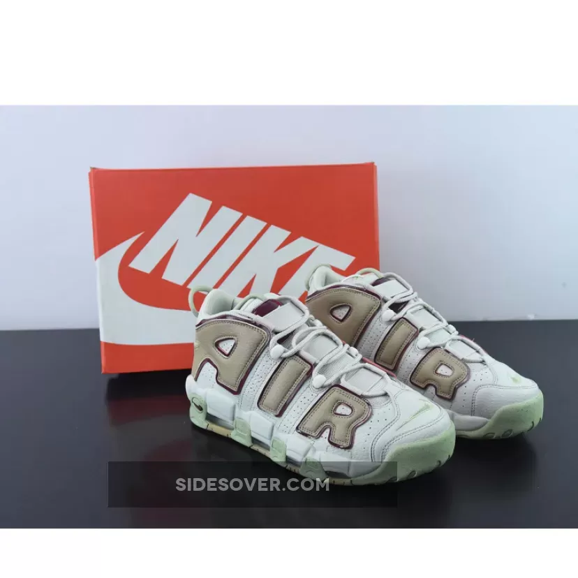 Nike Air More Uptempo Tan Mint Green #alligator nikes