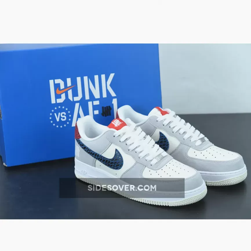 UNDEFEATED x Nike Air Force 1 5 On It DM8461-001 - blue and gray air force 1