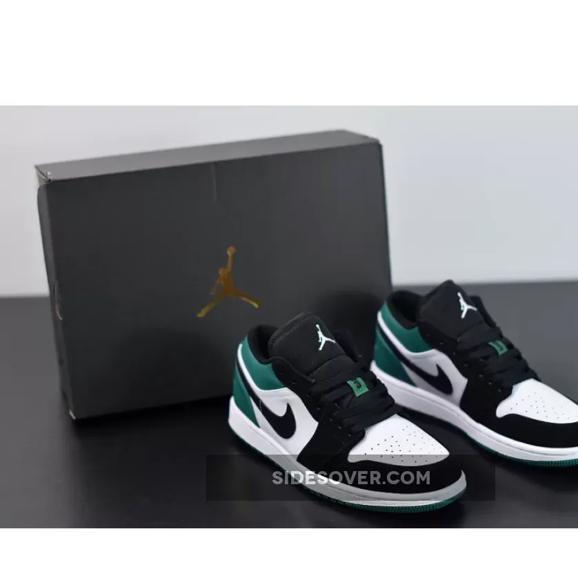 Air Jordan 1 Low White/Black-Mystic Green AJ1 air jordan low mystic green