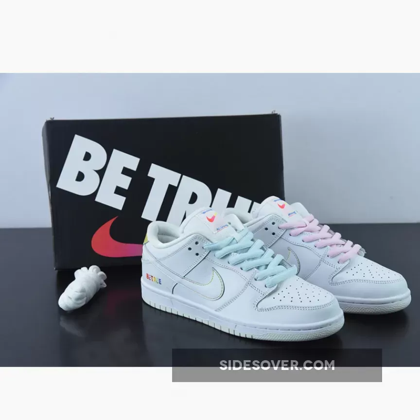 Nike SB Dunk Low 'Be True' White/Multicolor DR4876-100 / be true nike dunk