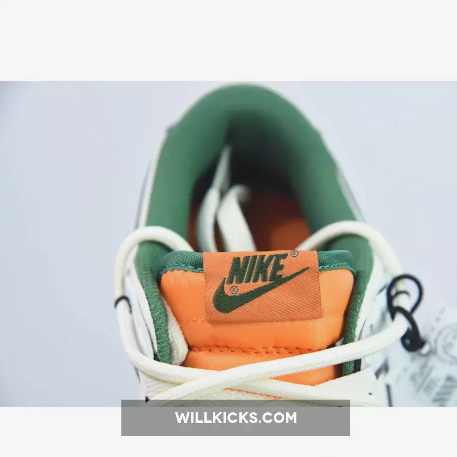 Nike Dunk Low Custom 'Hold Me Tight' White Black Green Orange 1684053240 New Releases