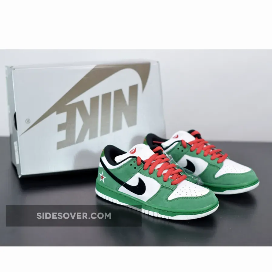 Nike Heineken Dunk Nike SB Dunk Low Pro 'Heineken' Classic Green/Black/White/Red 304292-302
