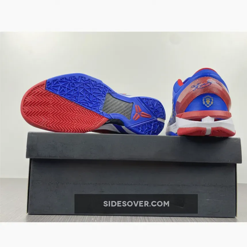 Nike Kobe 7 System Blue Red Gold White / blue and red kobes