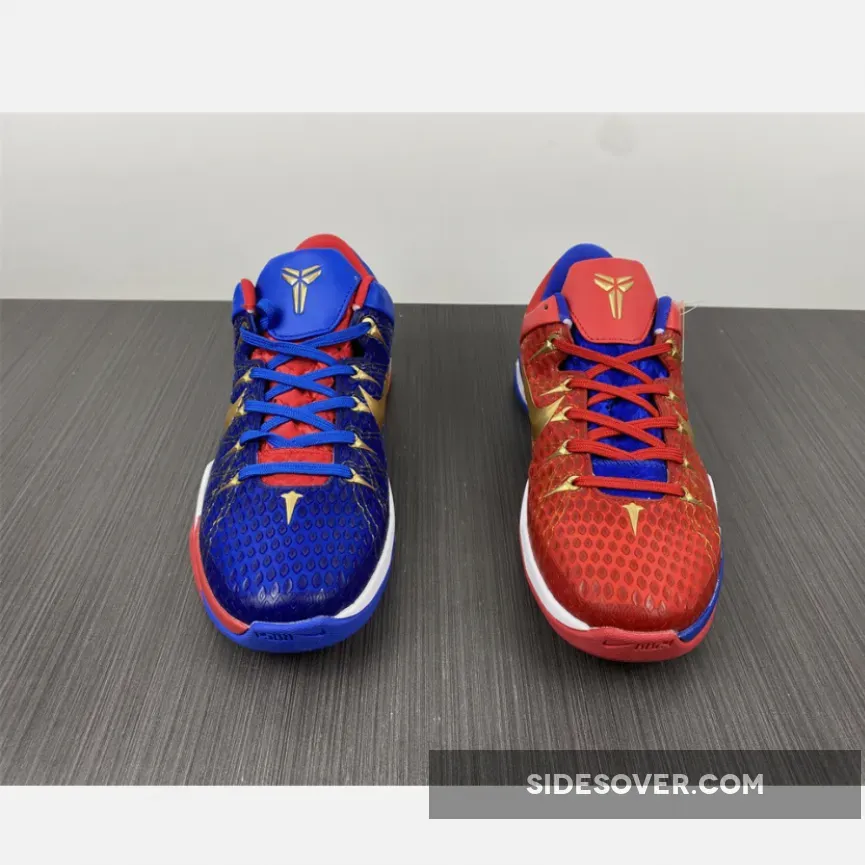 Nike Kobe 7 System Blue Red Gold White / blue and red kobes