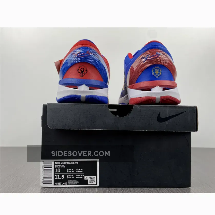 Nike Kobe 7 System Blue Red Gold White / blue and red kobes