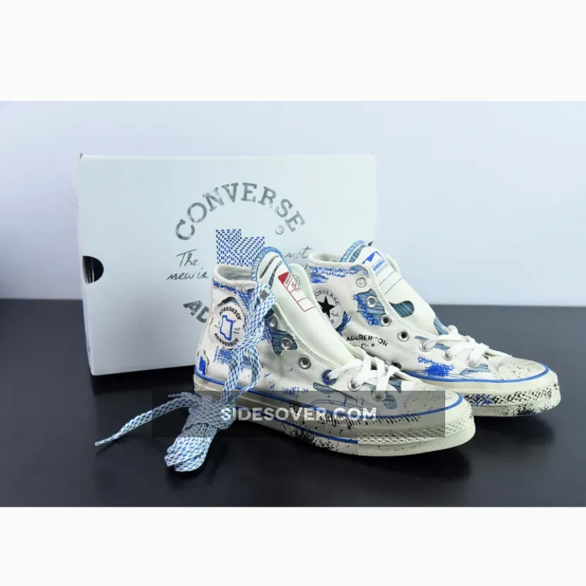 Ader Error x Converse Chuck 70 Hi White Blue | CHUCK CONVERSE