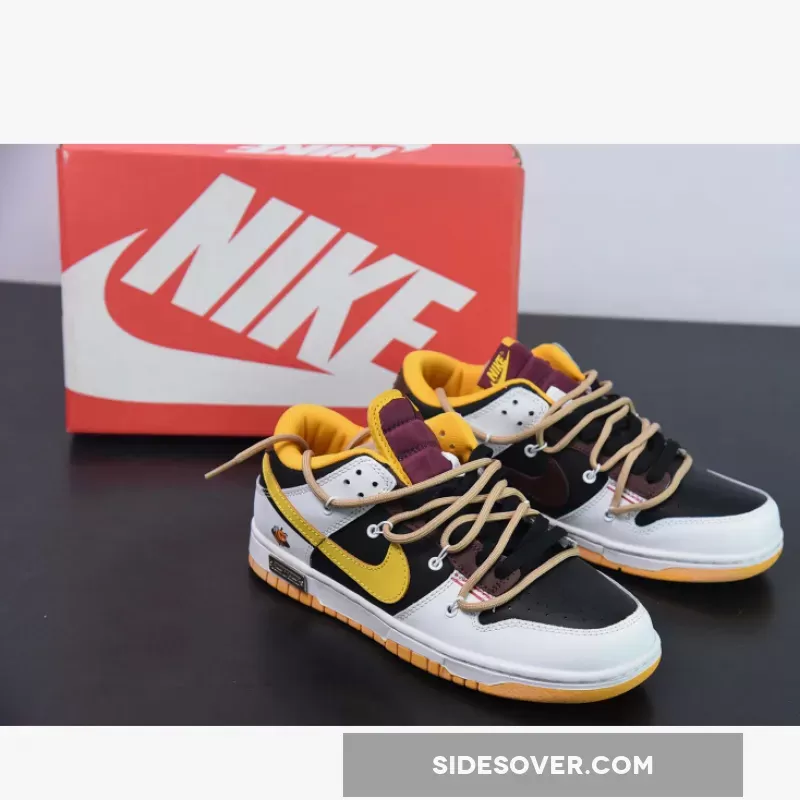 Custom Nike SB Dunk Low ‘Bee’ White Balack Yellow FS-1774509695
