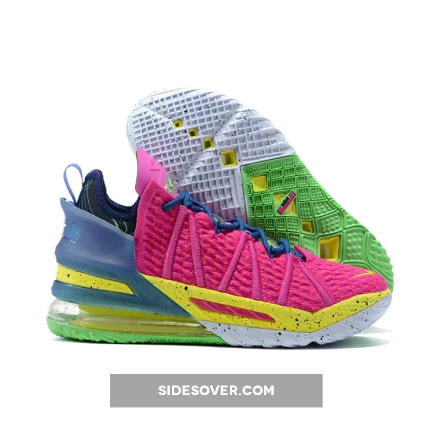 Nike LeBron 18 'Los Angeles By Night' Pink Prime/Multicolor - lebron 18 pink