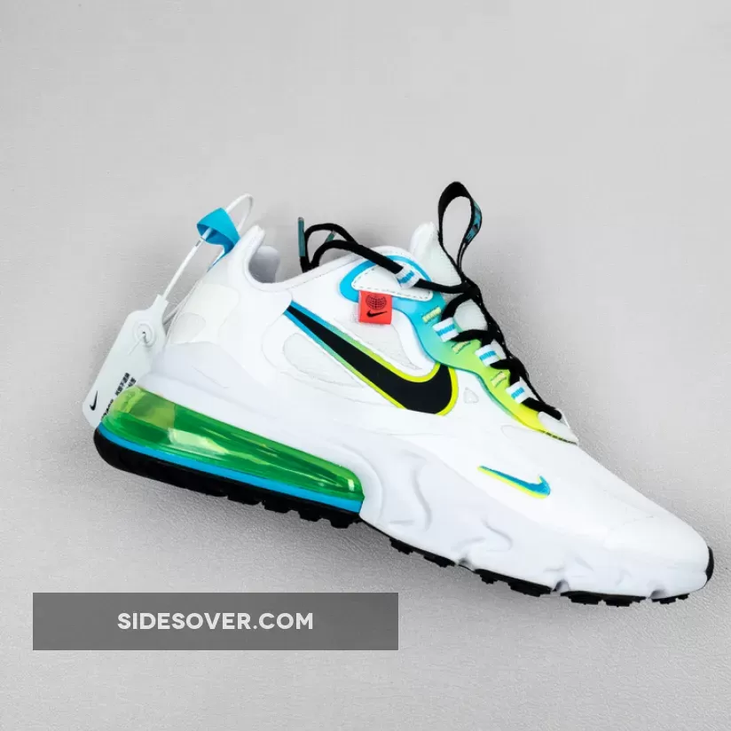Nike Air Max 270 React 'Worldwide' White CK6457-100 / air max 270 white and green