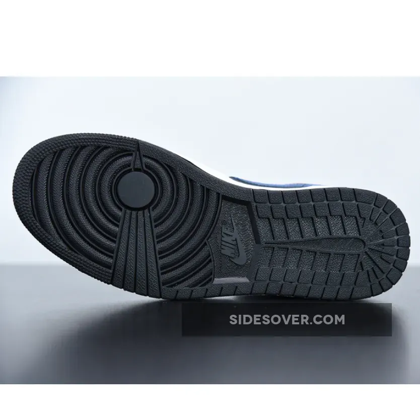 Air Jordan 1 Mid Black/white/hyper Royal Air Jordan 1 Mid Black/Hyper Royal 554724-077