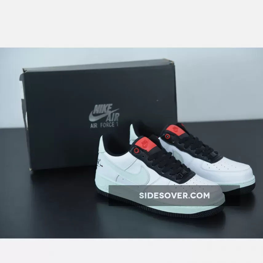 Nike Air Force 1 Low 'Milky Stork' White/Photon Dust-Black-Chile Red / nike chile red