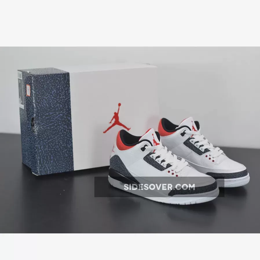Air Jordan 3 SE DNM 'Fire Red' White/Black-Fire Red CZ6431-100 / jordan 3 red white