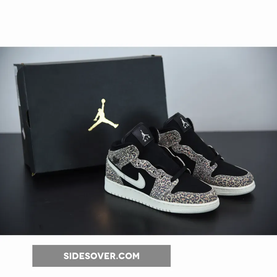 Jordan 1 Mid SE Leopard GS WMNS BQ6931-021 / leopard jordan 11