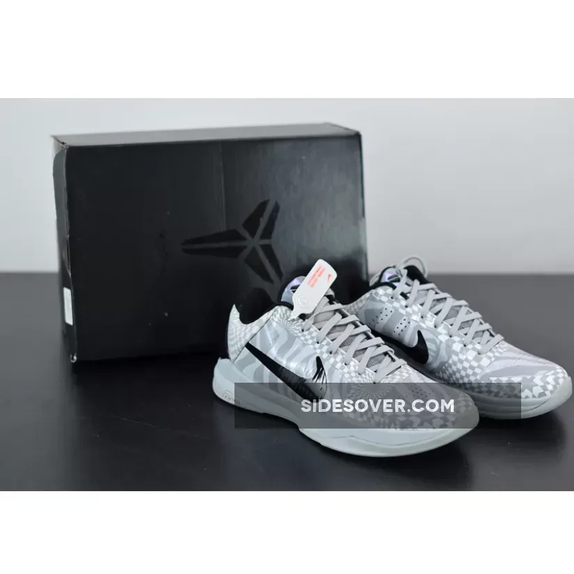 Nike Kobe 5 Protro "DeMar DeRozan" PE Grey/White-Black | kobe 5 zebra